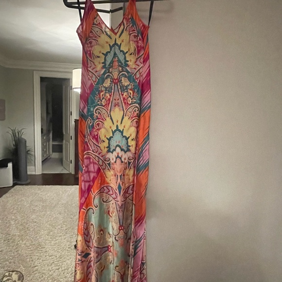 Marciano Dresses & Skirts - Marciano Multicolor Paisley Maxi Dress - Orange, Pink, Yellow, Blue